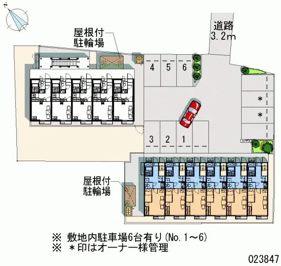 ★手数料０円★厚木市下荻野　月極駐車場（LP）